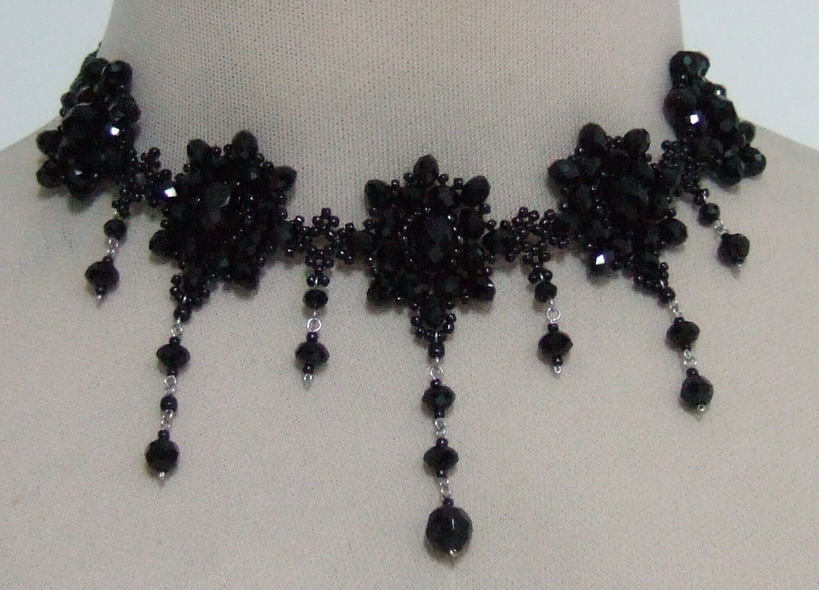 beads and crystals necklaces
