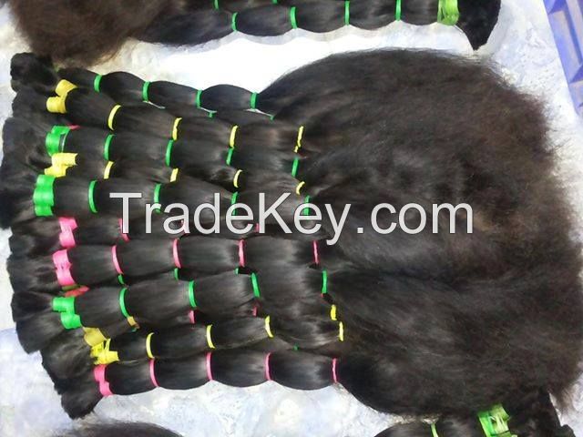 Bulk Human Hair,wefted Ahir