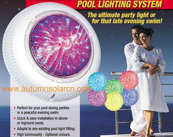 swimming pool underwater multi color changing led light