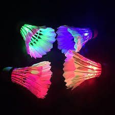 LED Glowing In The Dark Badminton Birdies