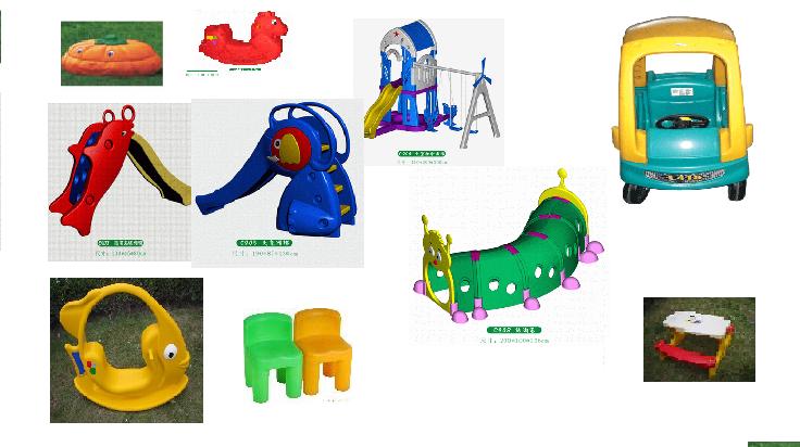 Plastic toys, slides, made of PE, by rotomolding