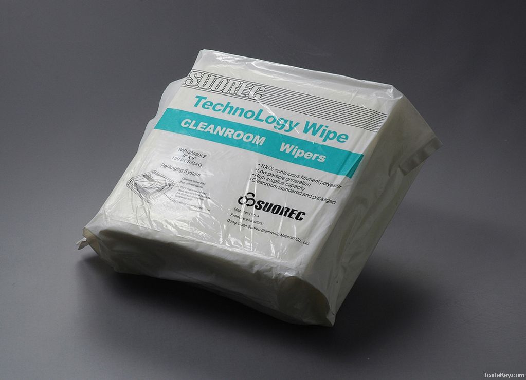 Cleanroom polyester wiper