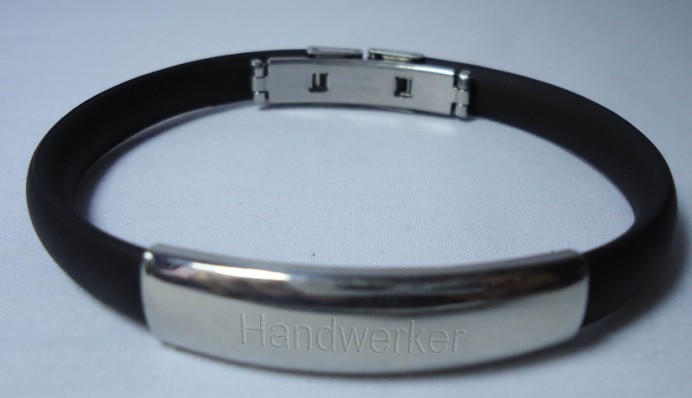 Stainless Buckle Silicone Bracelet