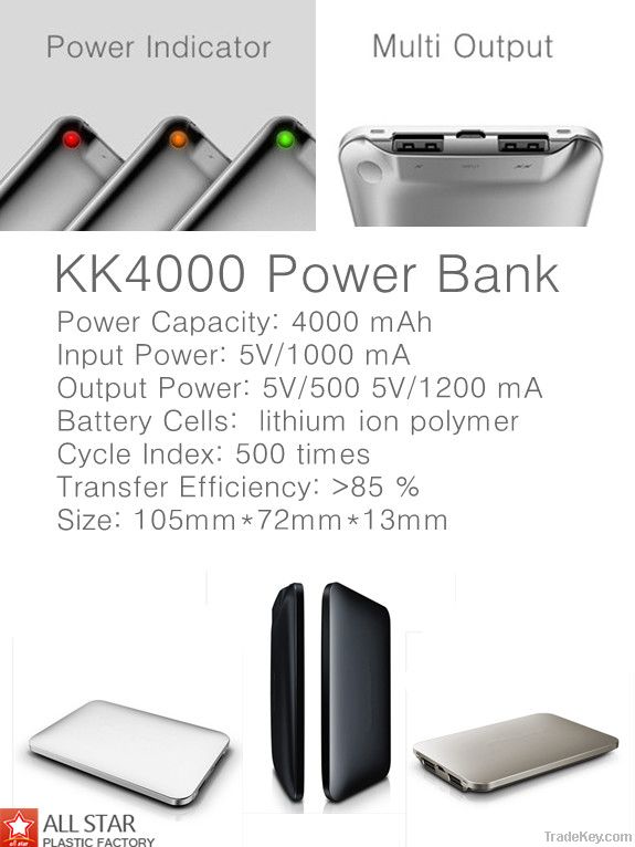 Power Bank 4000mAh(Factory Price)