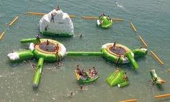 inflatable water park, fun water park, fun water paradise