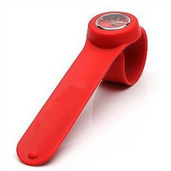 silicone slap band watch for unisex
