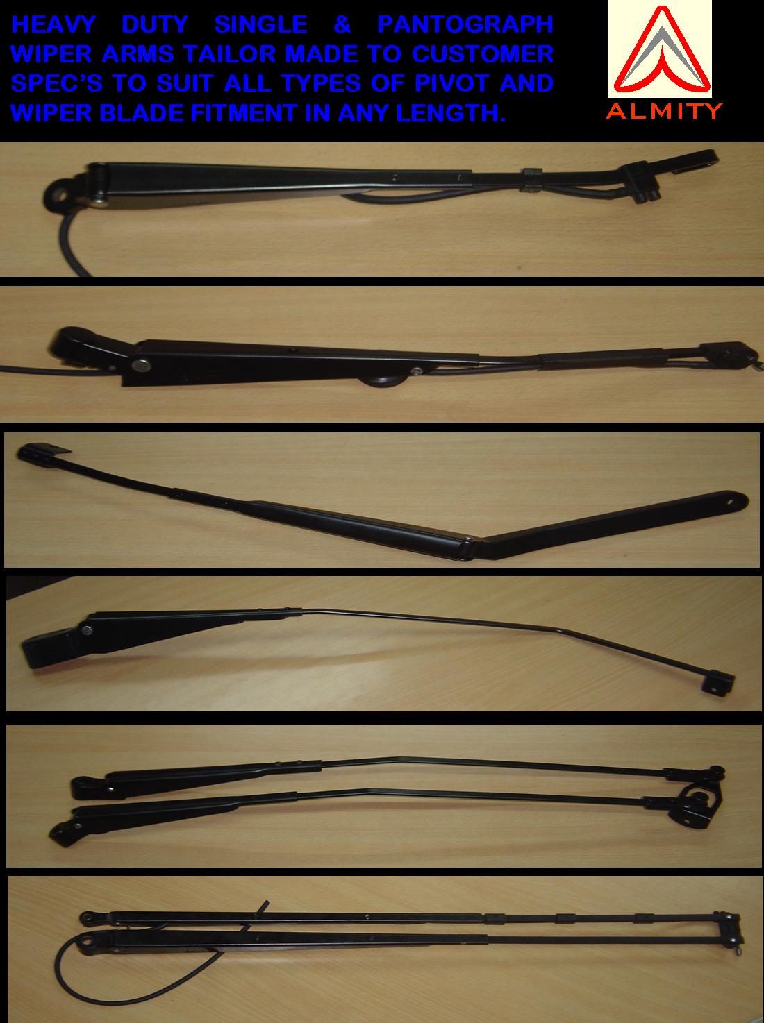 Wiper Systems for Automobile, Wiper linkages, Wiper Arms, Wiper Blades