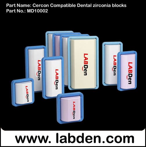 Cercon Compatible Dental zirconia blocks MD10002