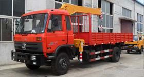 Crane mounted truck
