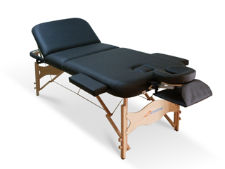 3 section portable wooden massage table