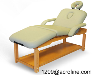 3 section stationary wooden massage table