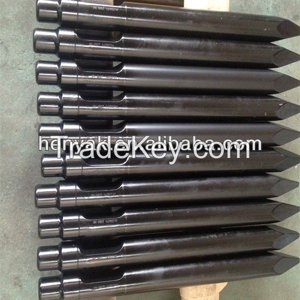 Hydraulic rock breaker spare parts/Road breaker chisel/Road breaker tools/SAGA