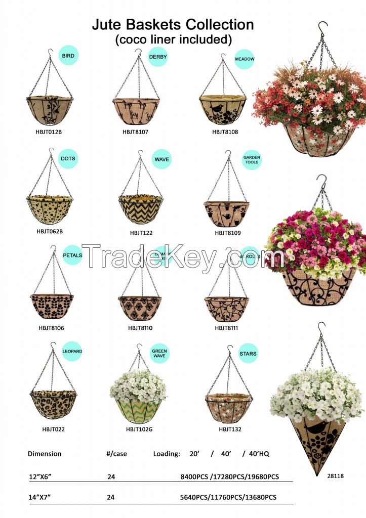 jute hanging basket