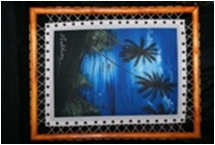 wall frame hand painted Maldives pictures