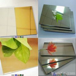 golden/silver mirror finished aluminum composite panel