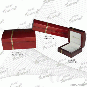 Glossy wooden jewelry box