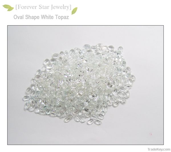2GN05014A Good Quality Oval 5*3mm Whit Topaz with the Best Price