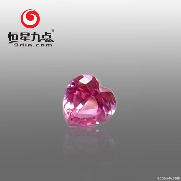 2GS04001A Good Quality Synthetic Stone Heart Shape 6*6mm Corundum