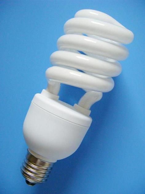 energy saving lamp half spiral