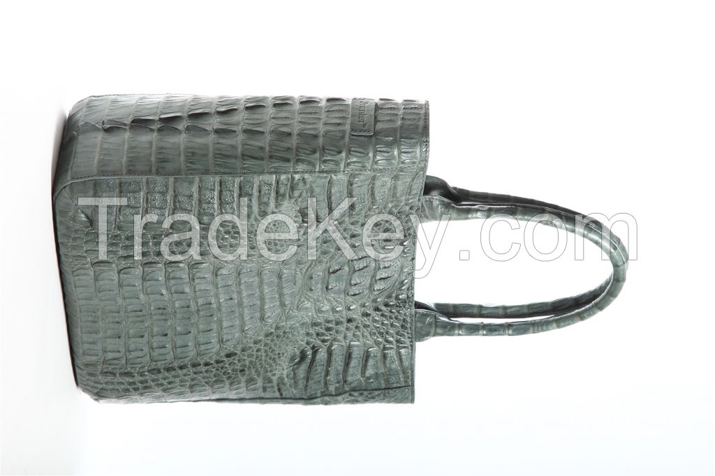 Crocodile Tote Light Blue 2C4028G