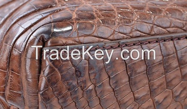 Crocodile Shoulder Bag Brown 2C5006C
