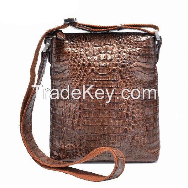 Crocodile Shoulder Bag Brown 2C5006C