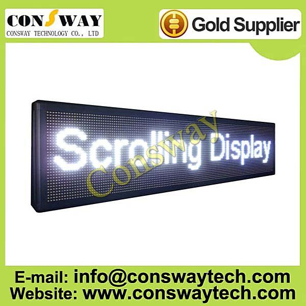 CE approved led advertising panel with white color and size 168cm(W)*40cm(H)*7cm(D)