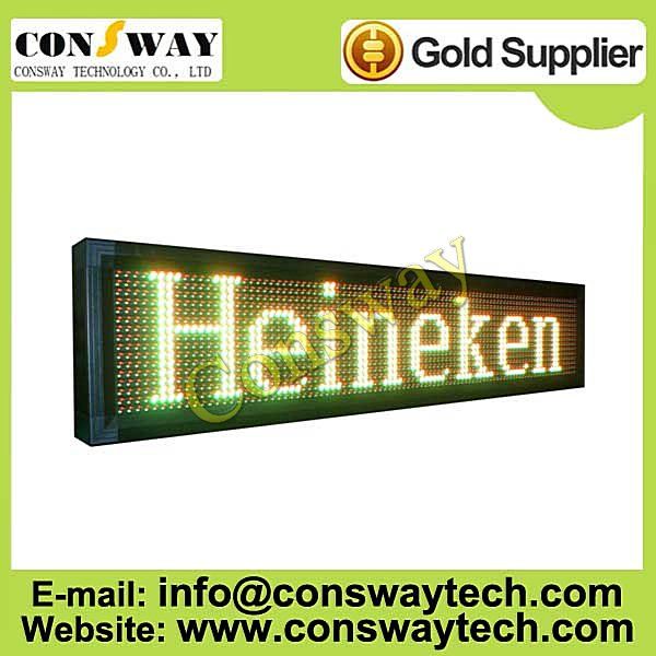 CE approved led moving sign with RGY color and size 104cm(W)*24cm(H)*7cm(D)
