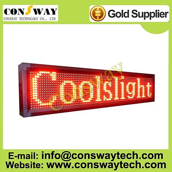 CE approved led moving sign with RGY color and size 104cm(W)*24cm(H)*7cm(D)