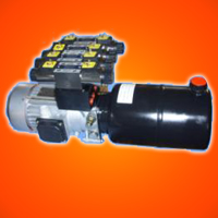 hydraulic power pack with five valve