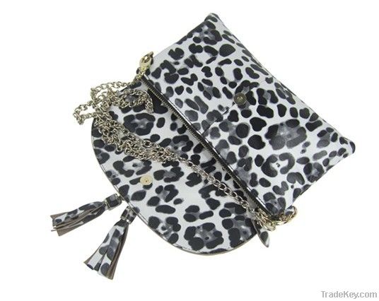 Woman leopard messenger chain bags