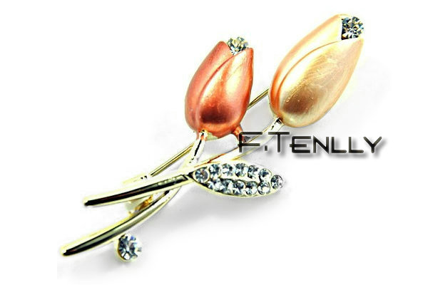metal flower brooch jewelry