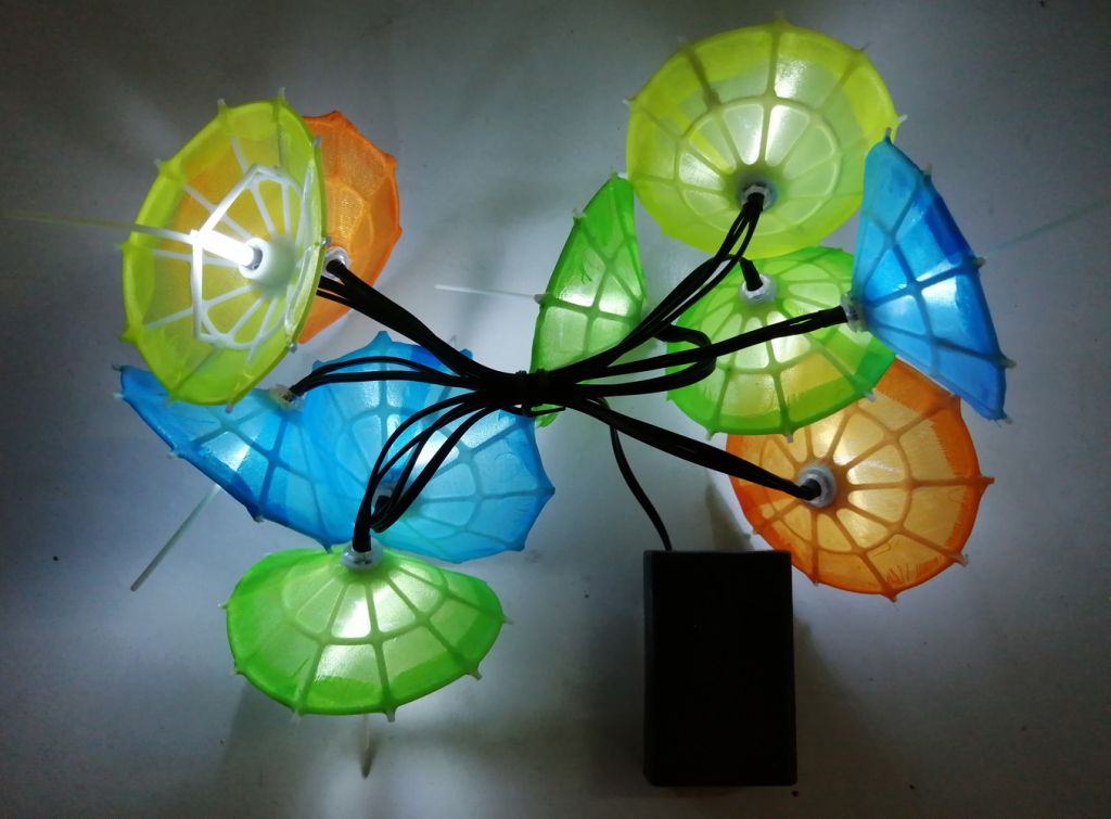 Neylon Umbrella Battery Light String Mini Umbrella Party String Lights