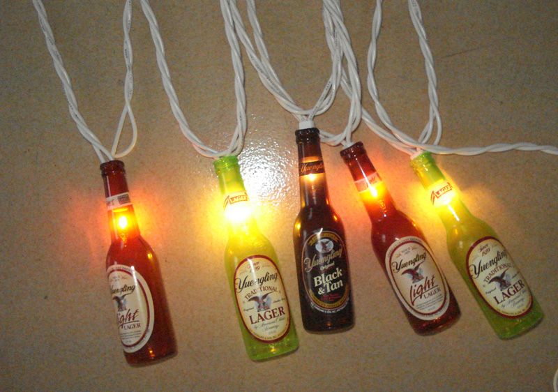 Corona Party String Lights, Miller Bottle Light String, Kona Bottle String Light