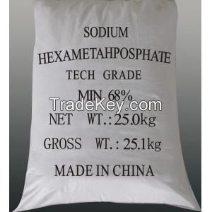 Water Treatment, Chemicals, 68%,Sodium Hexametaphosphate(SHMP) cas 10124-56-8