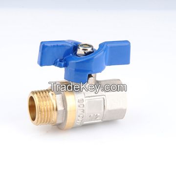 ZD1305 brass ball valve with steel handle