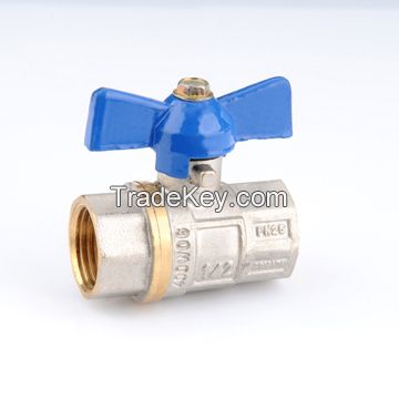 ZD1305 brass ball valve with steel handle