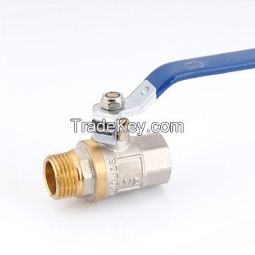 ZD1305 brass ball valve with steel handle