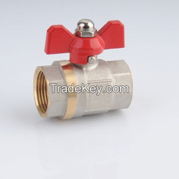 ZD1304 brass ball valve with steel handle