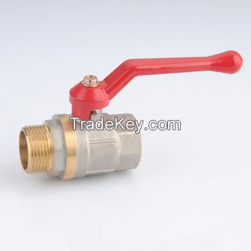 ZD1304 brass ball valve with steel handle