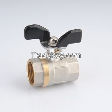 ZD1303 brass ball valve with steel/aluminum handle