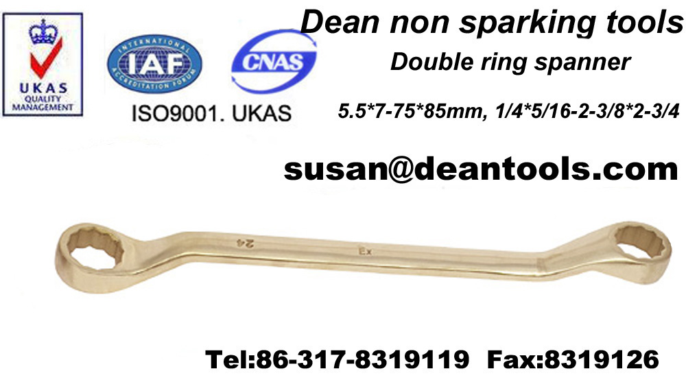 Non sparking double box wrench double ring spanner