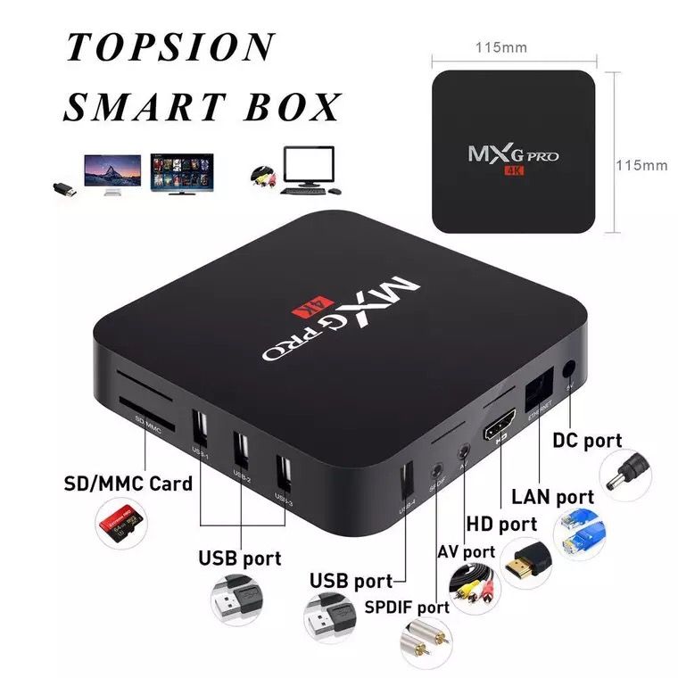 MXQ pro 4K TVBOX media player