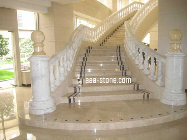 granite marble Balustrade Handrail and Steps