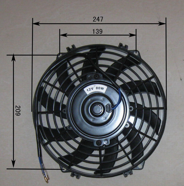 9 inch auto condenser fan