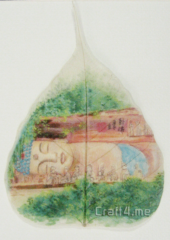 Leaf Painting Art: Handicraft, gift And Promotional Item