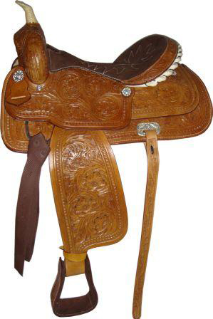 Horse Western Saddle Tack- Handcrafted Indian Saddle