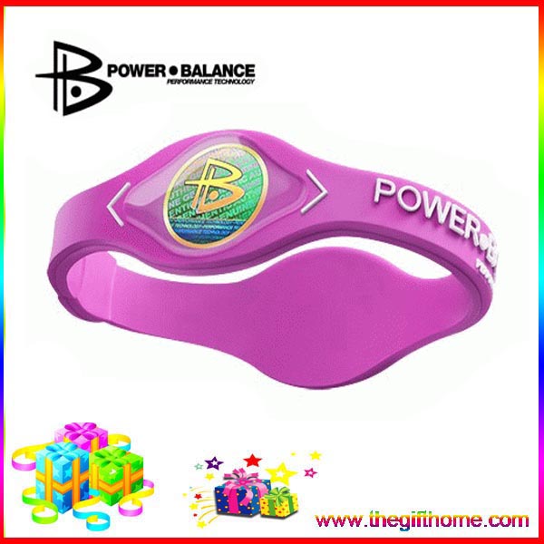 Silicone Power Balance Bracelet, Stretchable, Available in Black, Whit