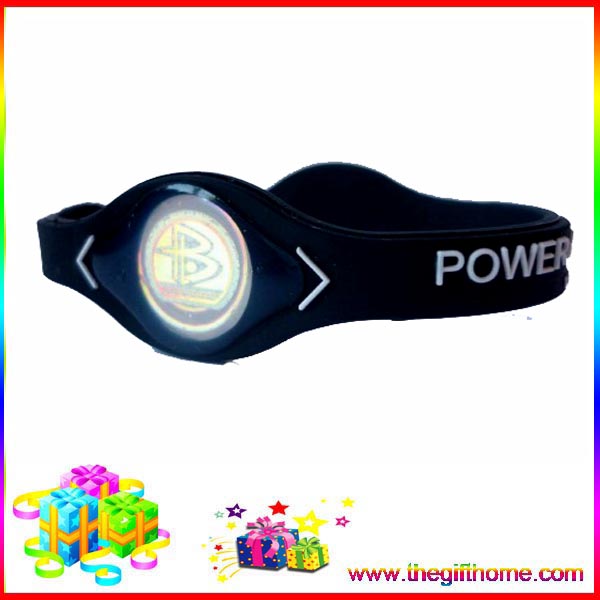 Silicone Power Balance Bracelet, Available in Black