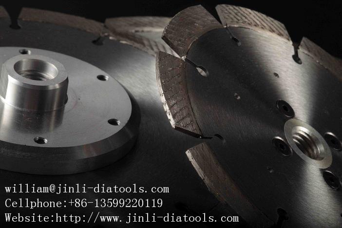 Laser diamond-in-order blade for stones